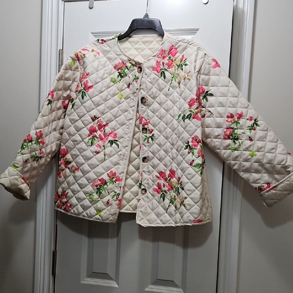 Floral Quilted Womens Jacket